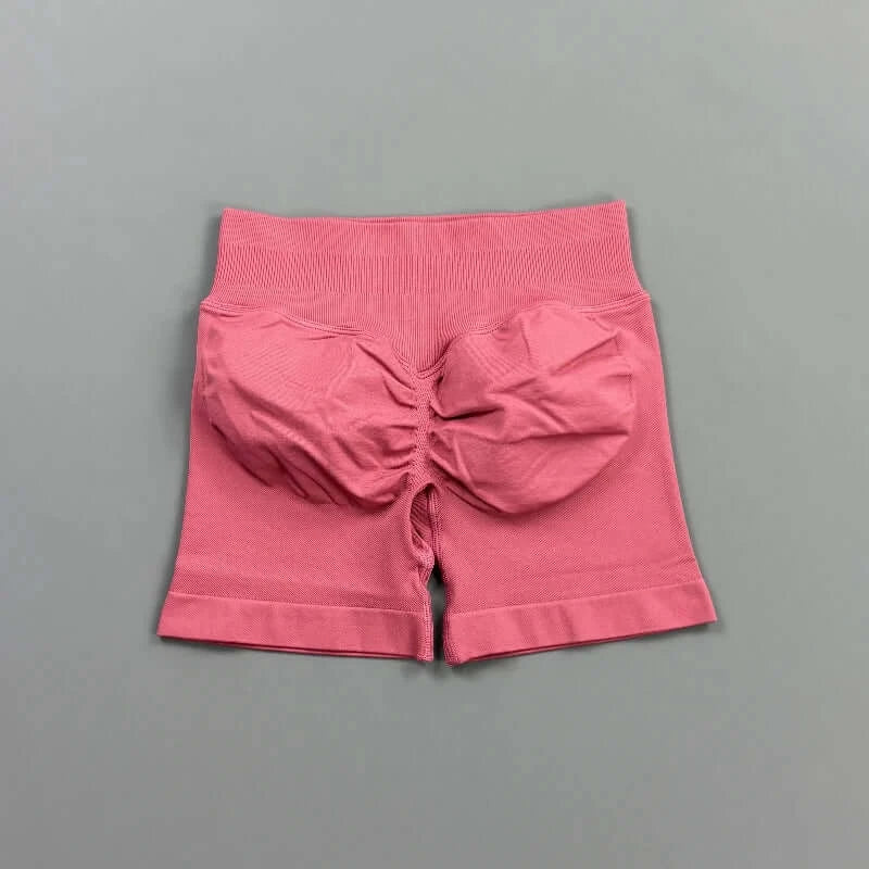 HISTELLO Women’s Seamless Scrunch Workout Shorts
