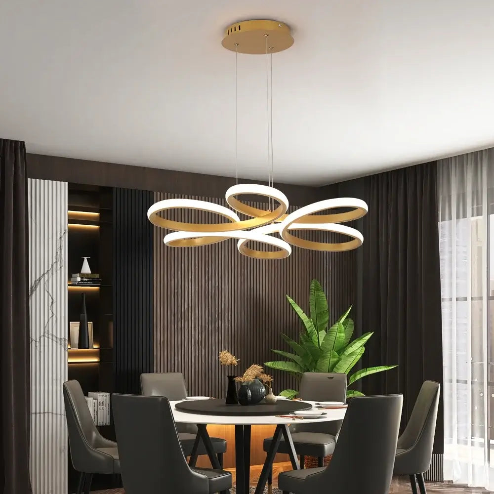 Vinilky Dimmable LED Ceiling or Pendant Light, Black or Gold