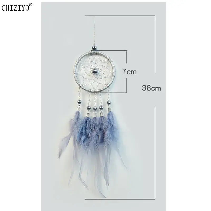 Dream Catcher Car Ornament Car Interior Hanging Pendant Accessory Bedroom Decoration Wind Chimes Home Feather Craft Gift