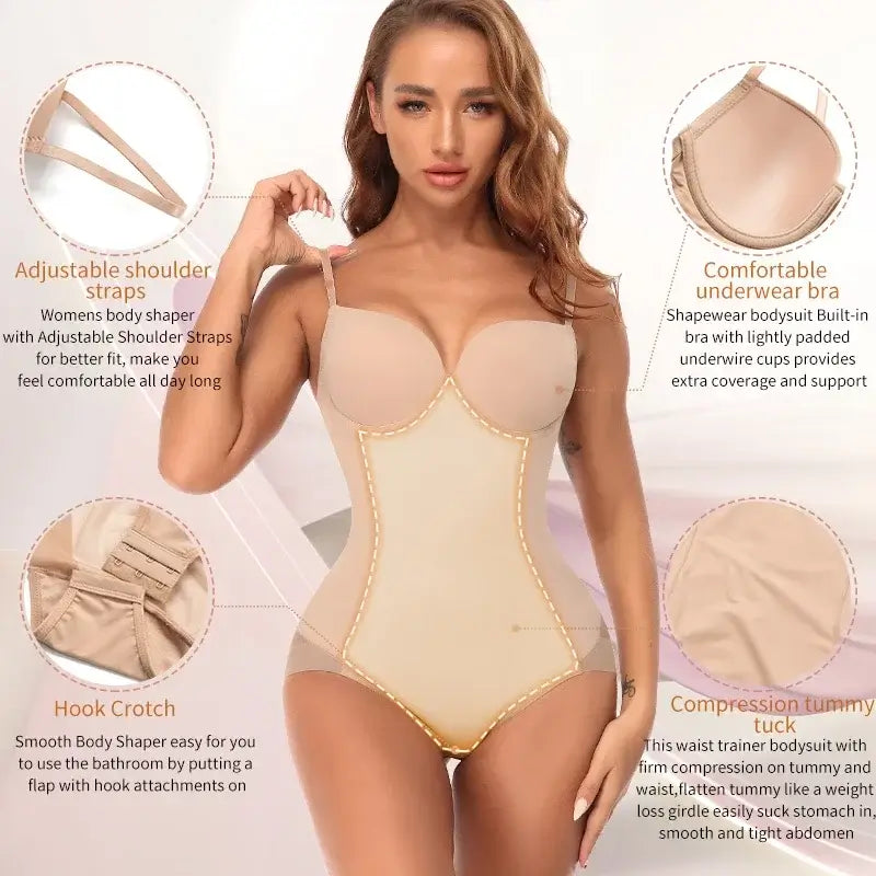 Waist Trainer Shapewear for Women | Tummy Control Bodysuit