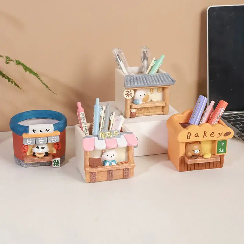 bakery themed flower pot for succulents