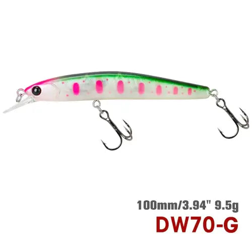 TSURINOYA 100SP Suspending Minnow Fishing Lure DW70 100mm 9.5g