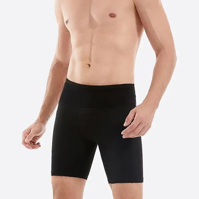 QUESHARK Quick-Dry Marathon Running Shorts – Men & Women | Compression Tights, Built-In Waist Pack | Gym, Yoga & Fitness