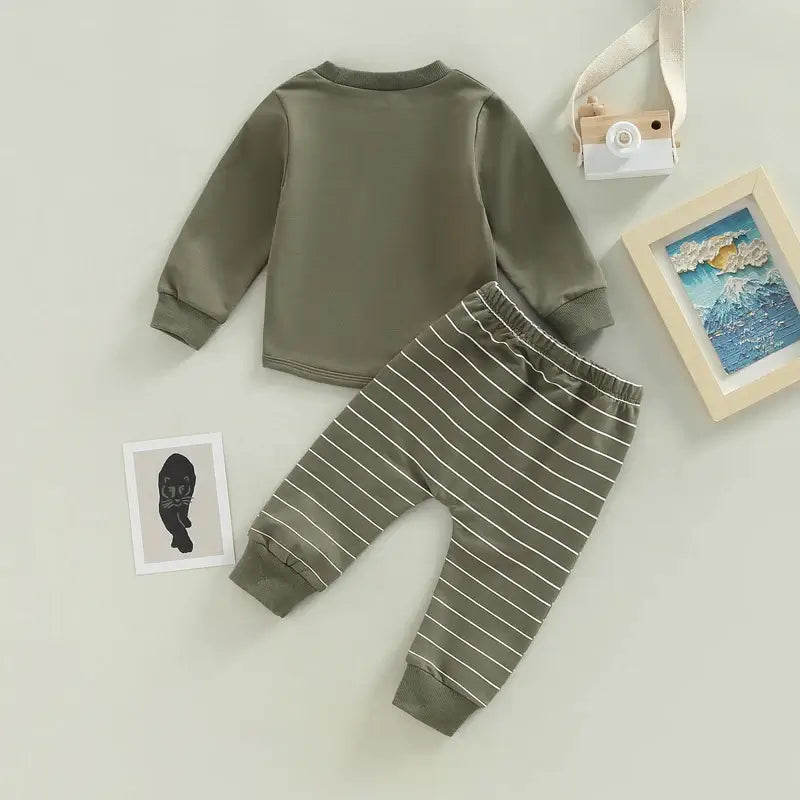 Toddler Boy Autumn Clothes Tracksuit - 2PCS Set