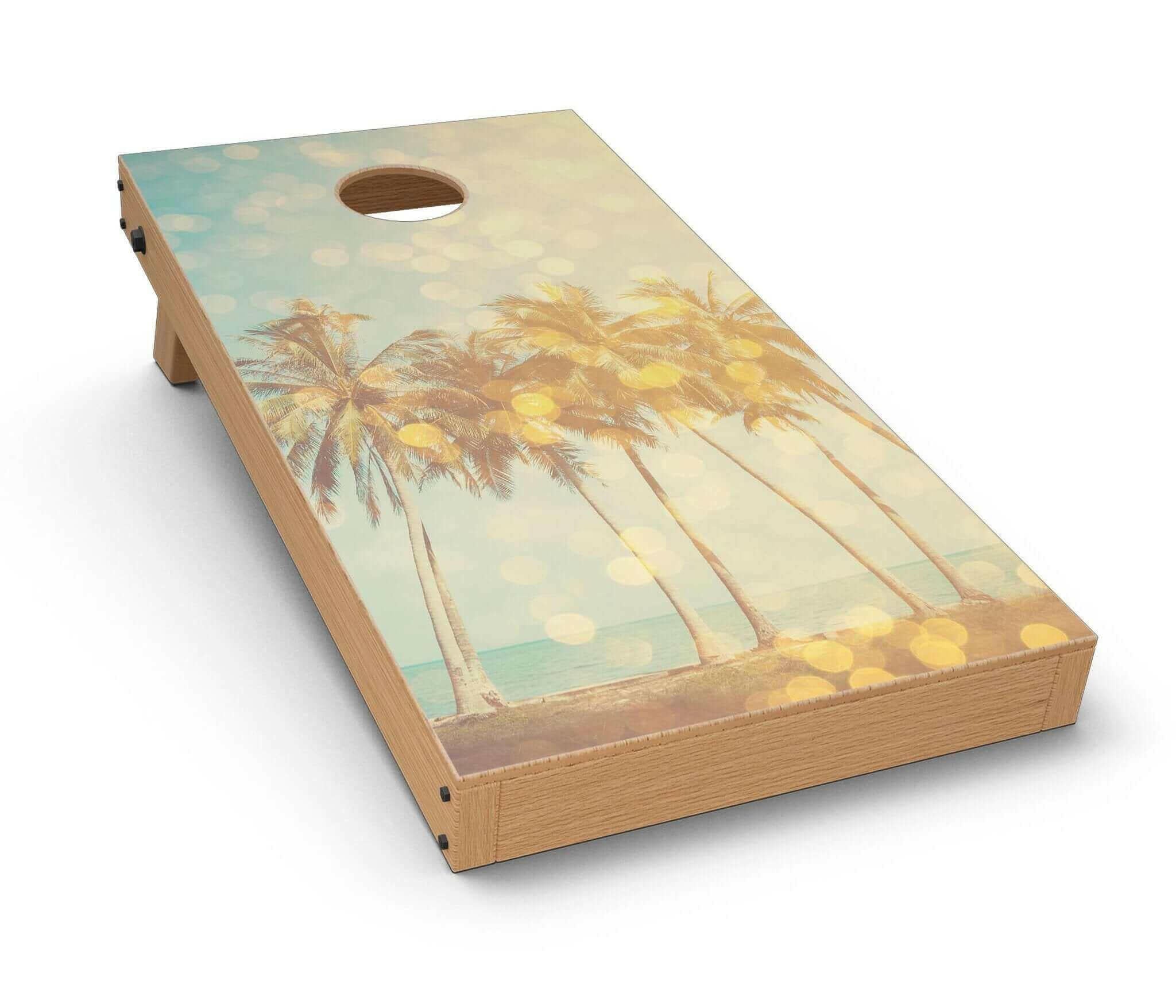 Sun-Kissed Day V2 CornHole Board Skin Decal Kit