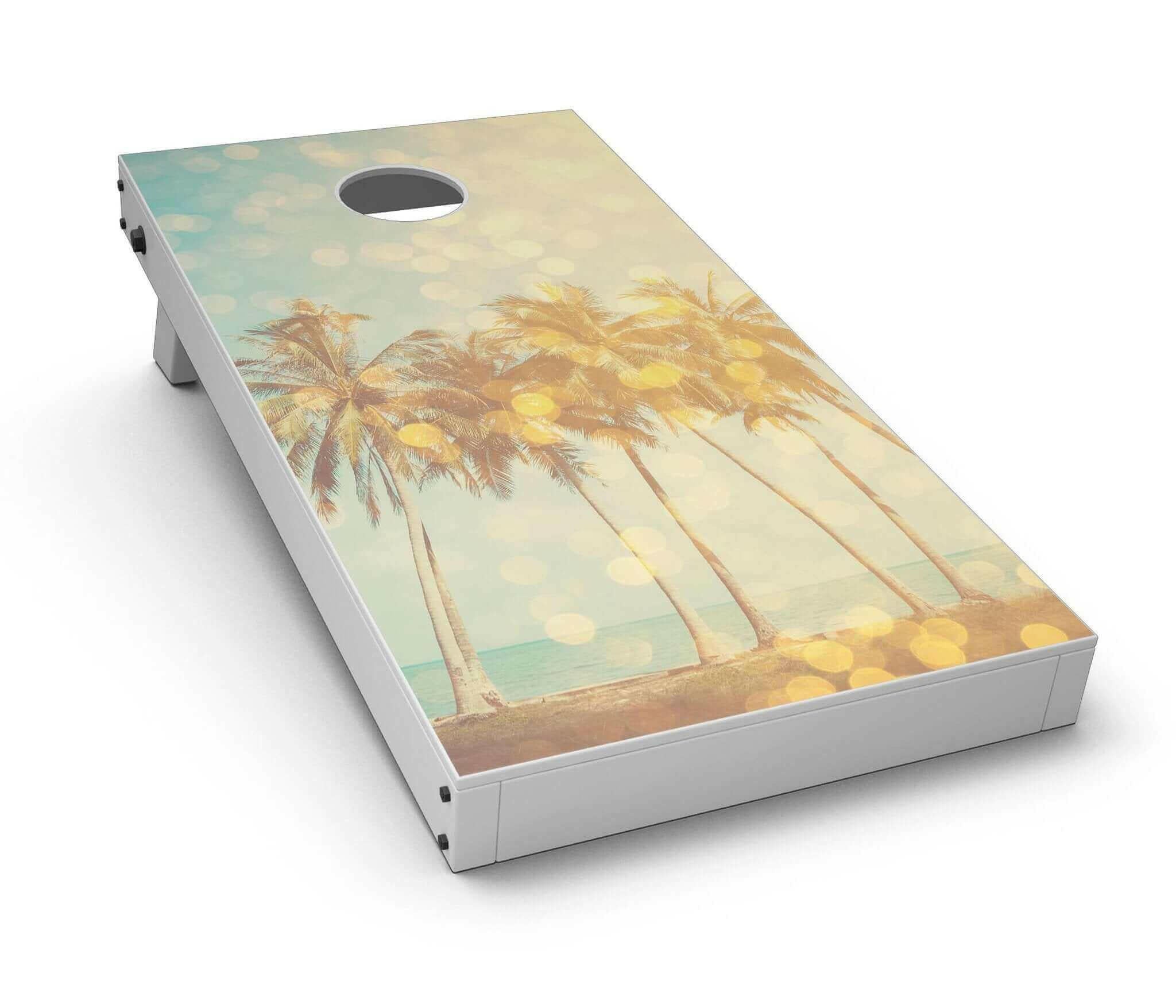 Sun-Kissed Day V2 CornHole Board Skin Decal Kit