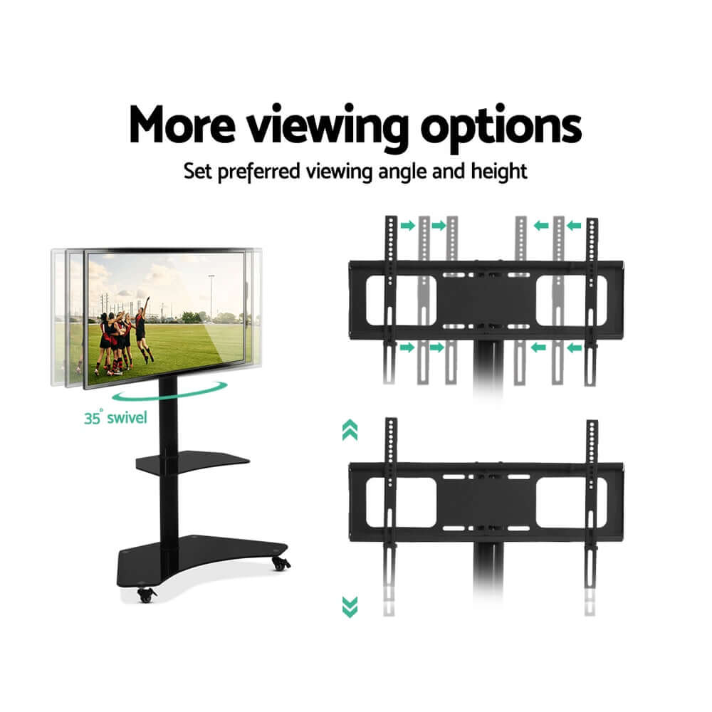 Artiss Floor TV Stand Mount - Swivel & Adjustable 32-70