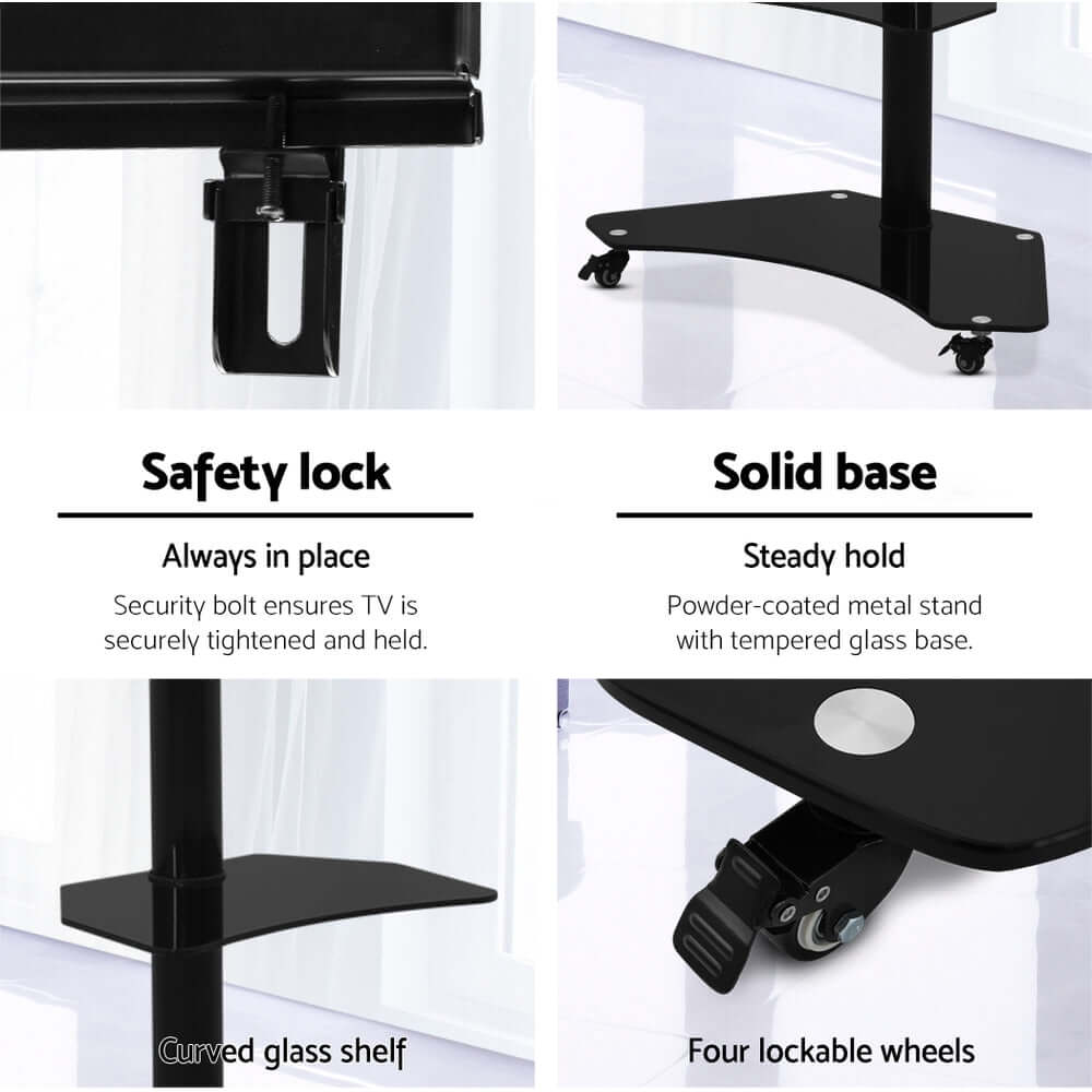 Artiss Floor TV Stand Mount - Swivel & Adjustable 32-70