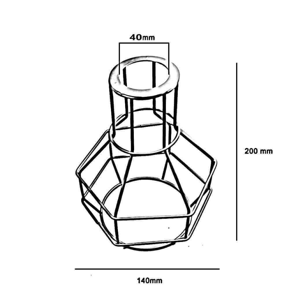 Bird Nest Chandelier Red Wire cage~2843