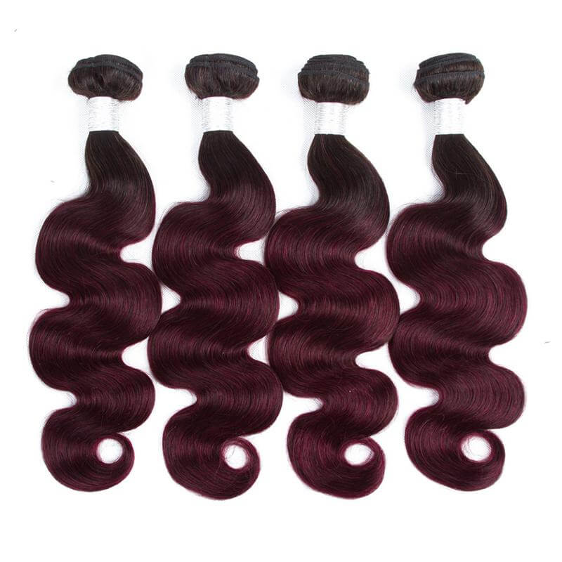 BeuMax 1B/99J Body Wave Hair Bundles & Closures