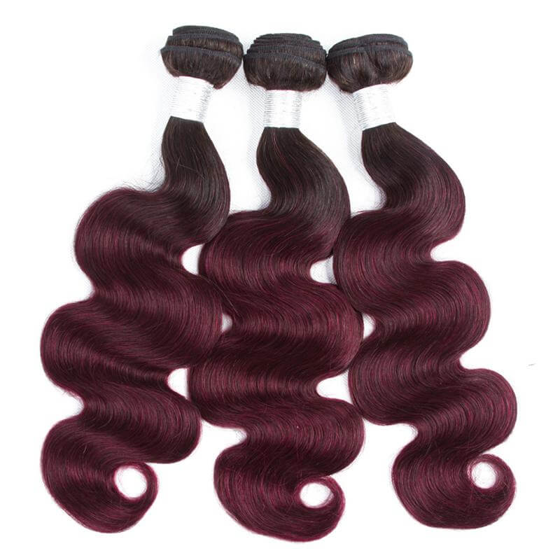 BeuMax 1B/99J Body Wave Hair Bundles & Closures