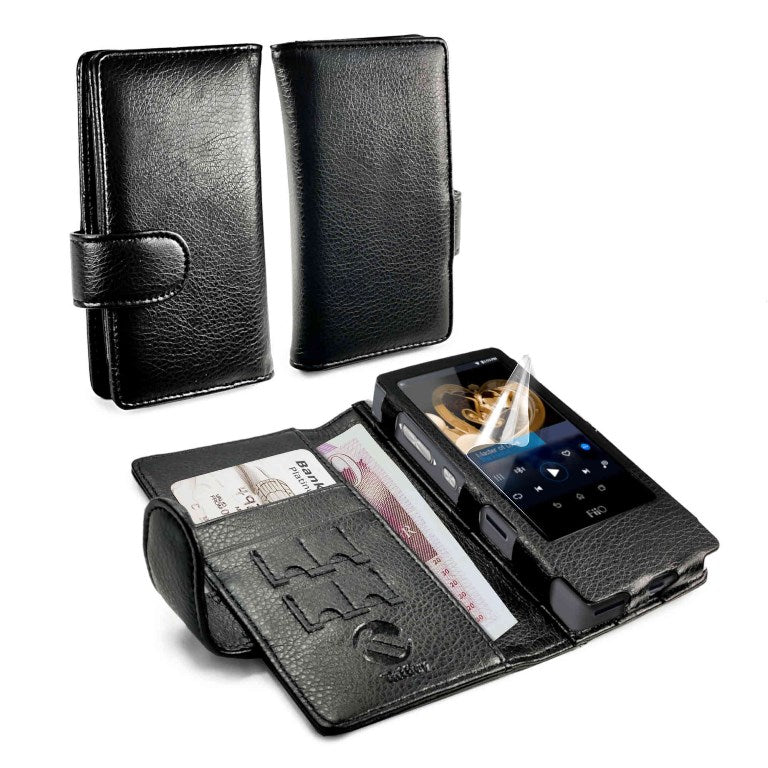 Tuff Luv B2-46 Wallet style Faux Leather Case Cover for FiiO X7 MP3 -