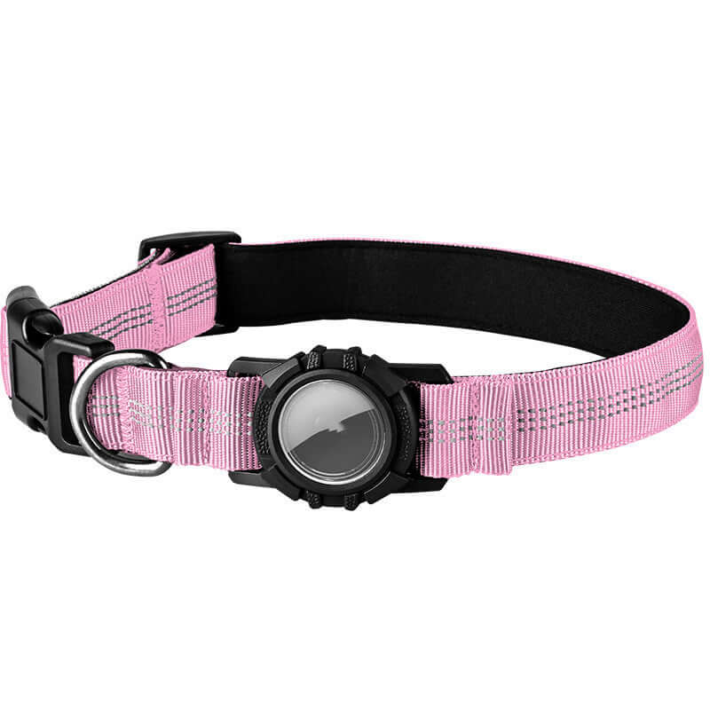 Reflective Dog Collar with Apple AirTag Holder