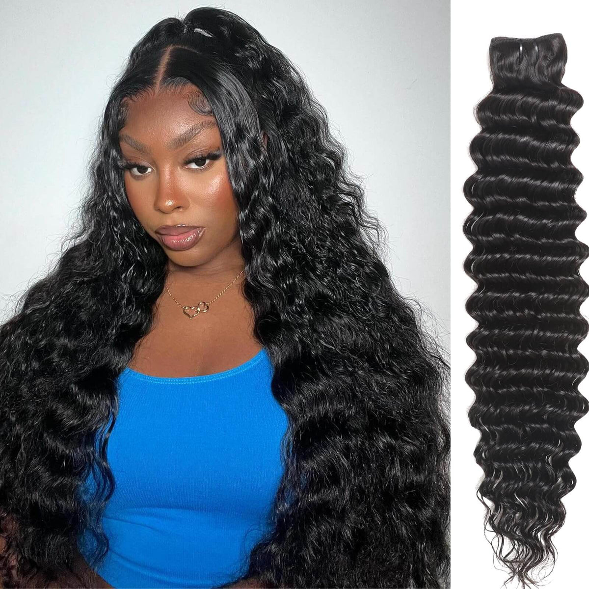 Fdola Deep Wave Human Hair Bundle – 30 Inches