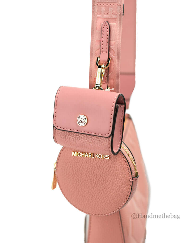 Michael Kors Jet Set Small Leather Crossbody Bag, Primrose