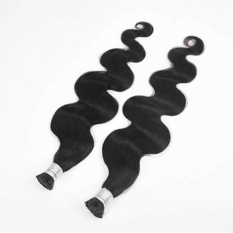Body Wave Human Hair i Tip Microlinks Bulk Braiding Human Hair Bundles
