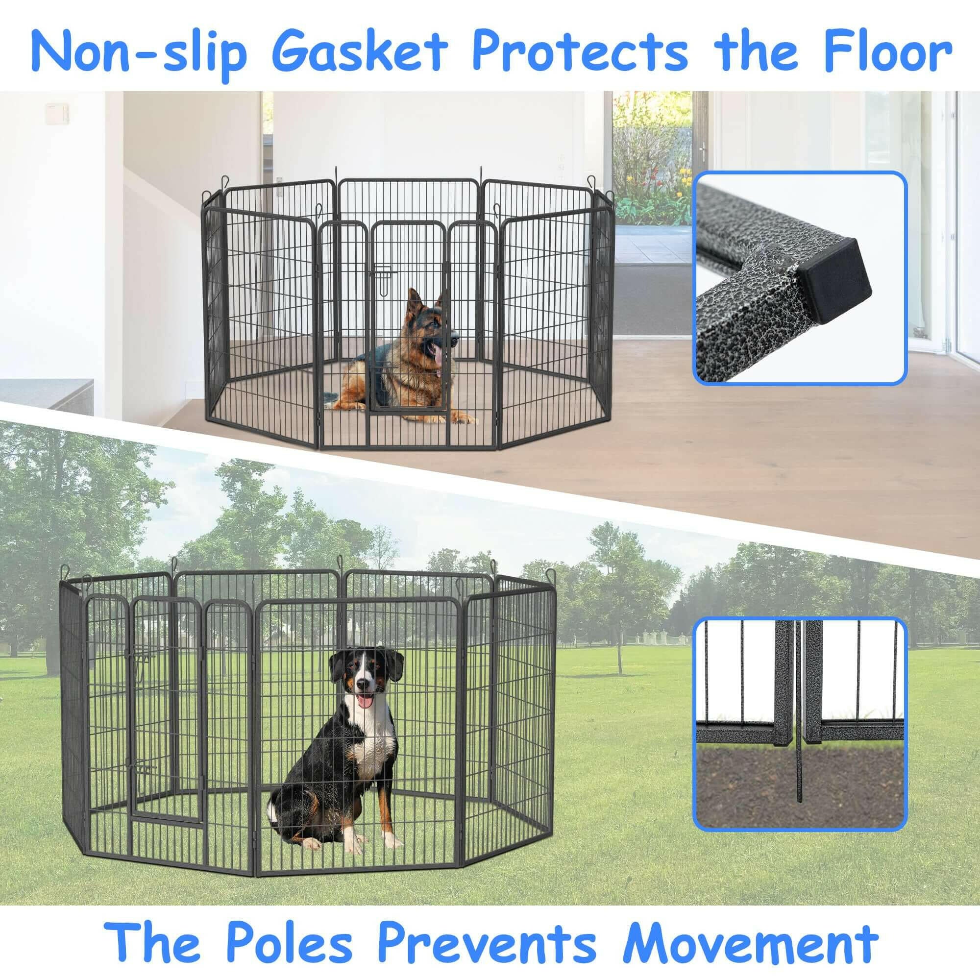 Dog Pens Outdoor 32" Height Foldable 16 Panels