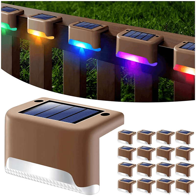 Waterproof Outdoor Solar Deck Lights for Steps and Decks - Solar Powered LED Lights