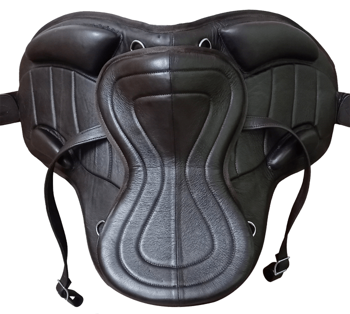 Brown Leather Softy Treeless Horse Saddle Size 13" Inch