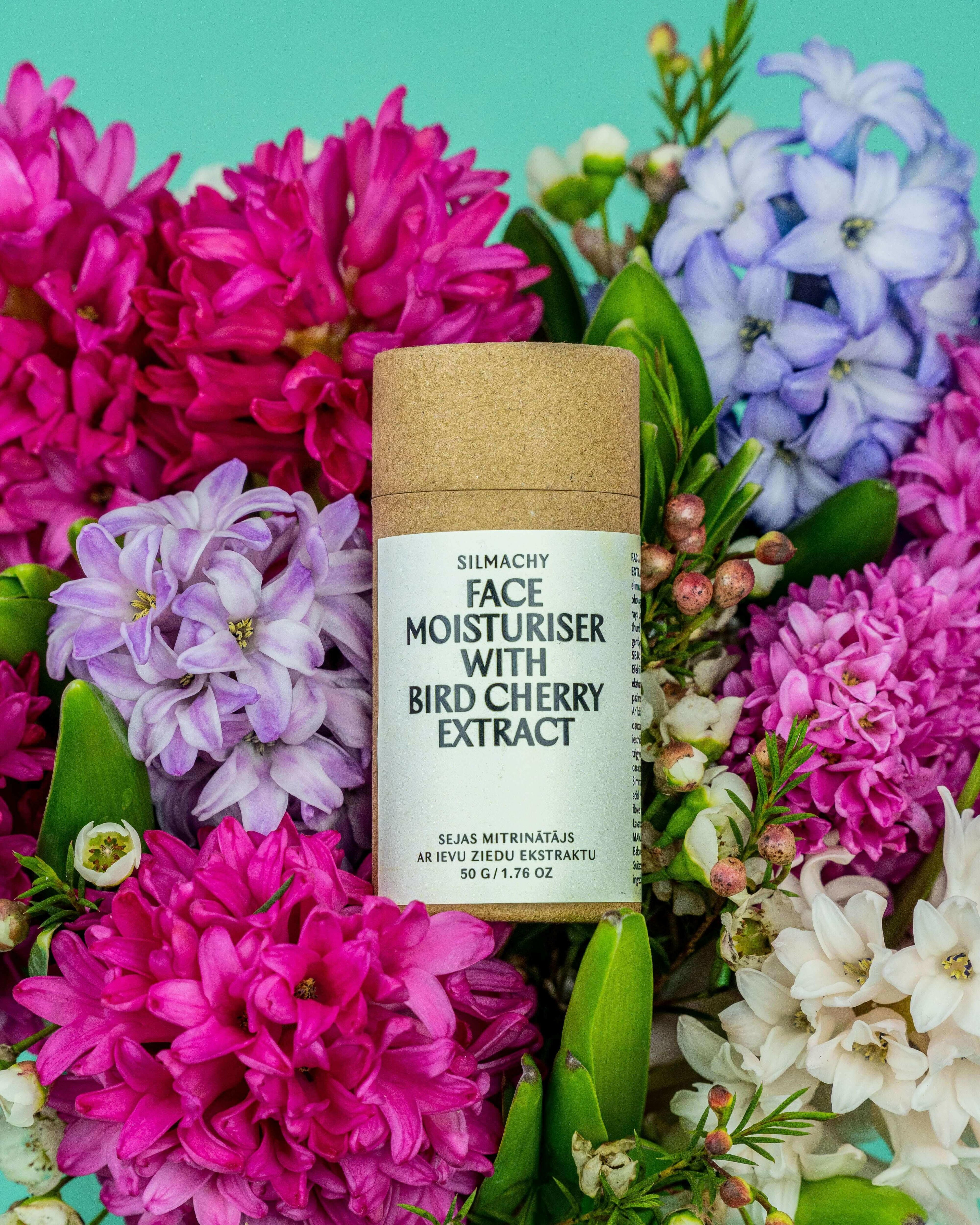 Face moisturiser with Bird Cherry extract