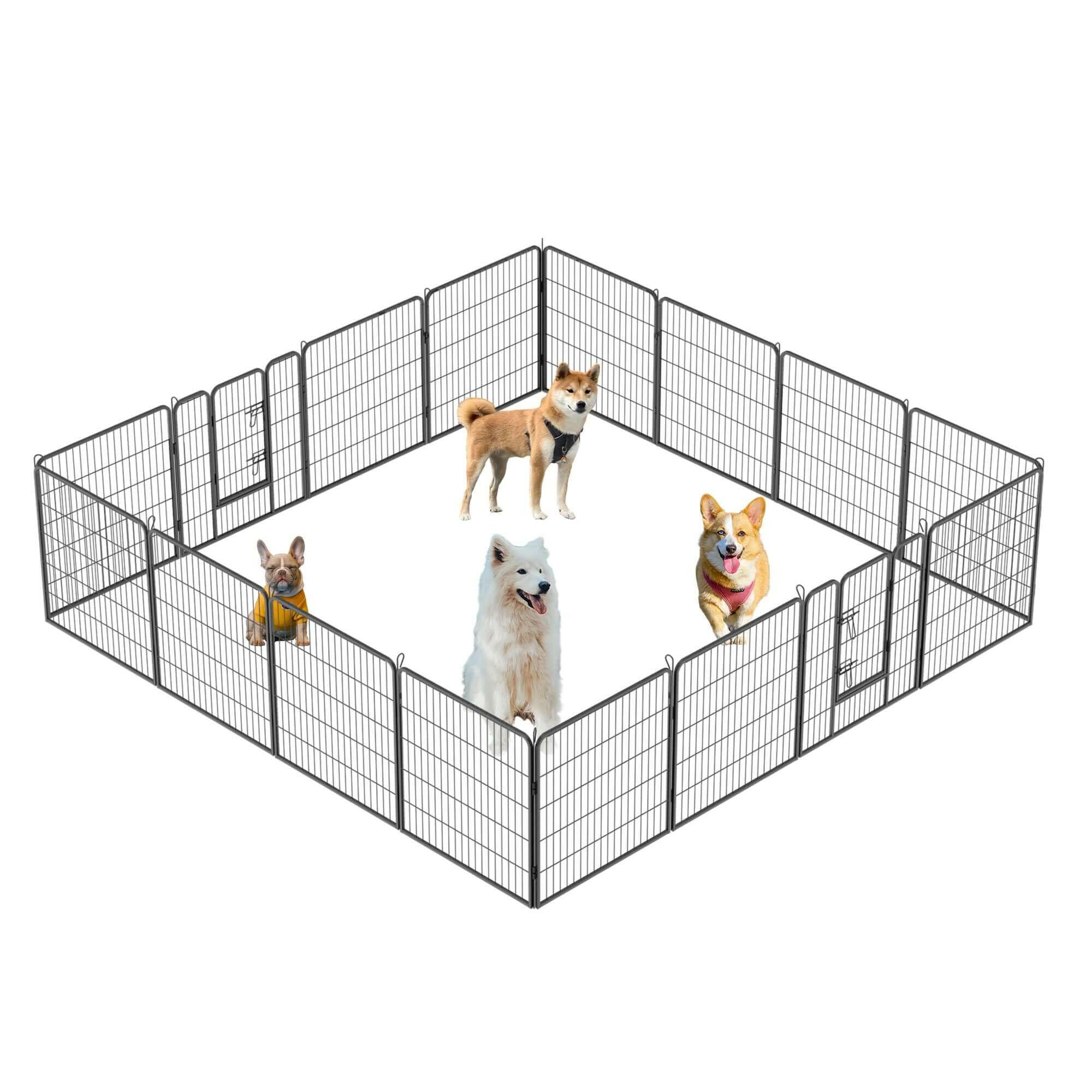 Dog Pens Outdoor 32" Height Foldable 16 Panels