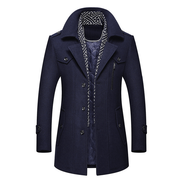 Winter Scarf Detachable Scarf Jackets Men&