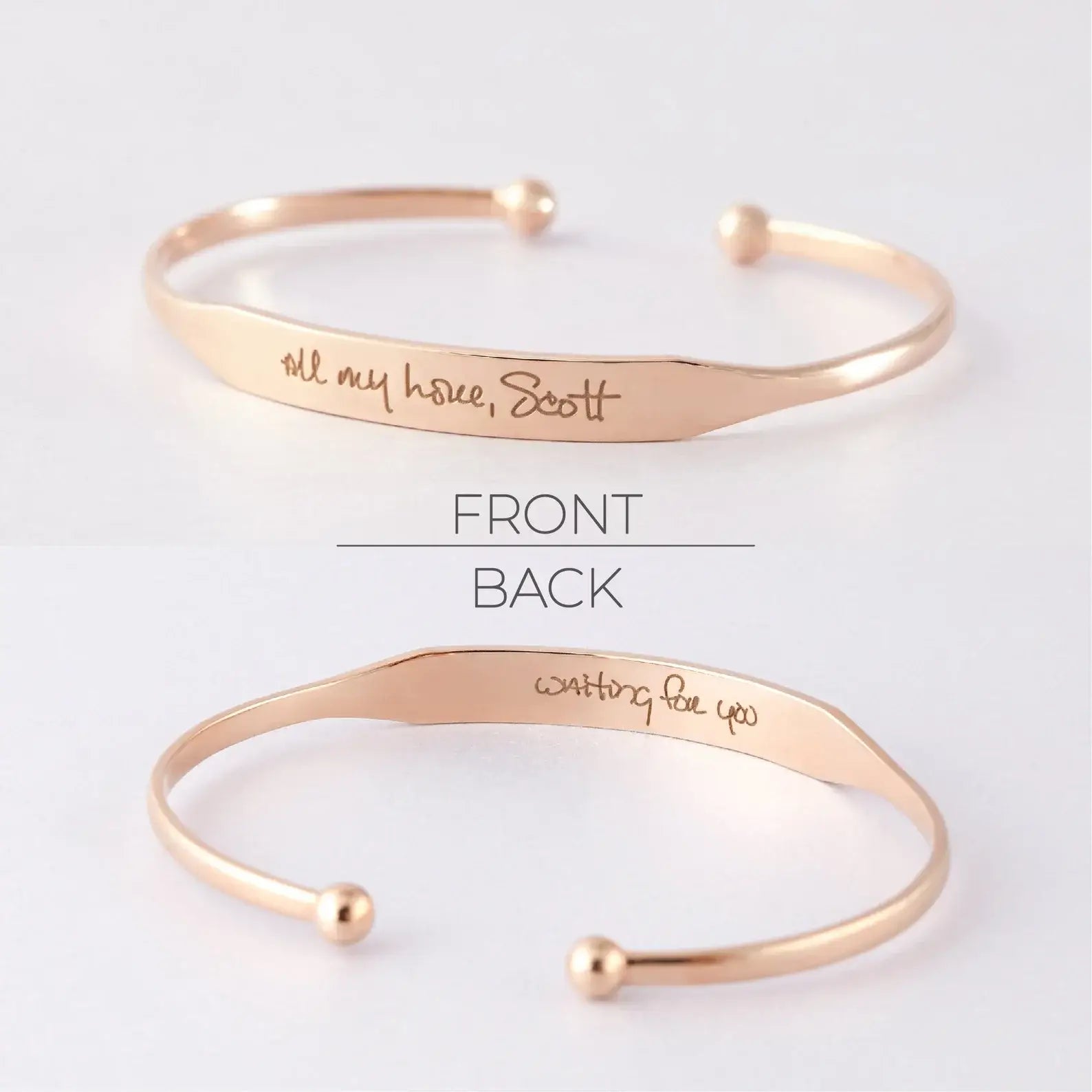 Handwritten Cuff Bracelet