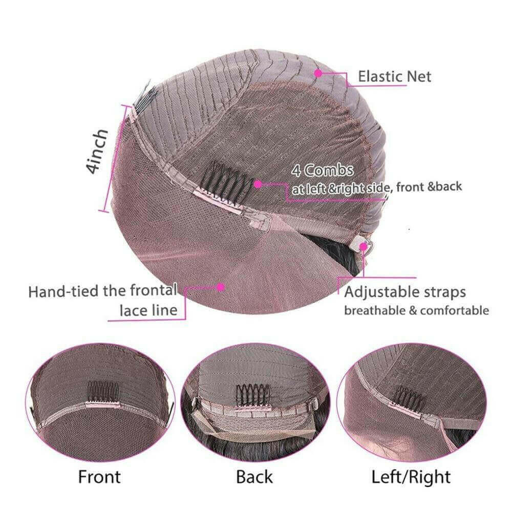 BeuMax Brazilian 13x4 Jerry Curl Lace Front Human Hair Wigs