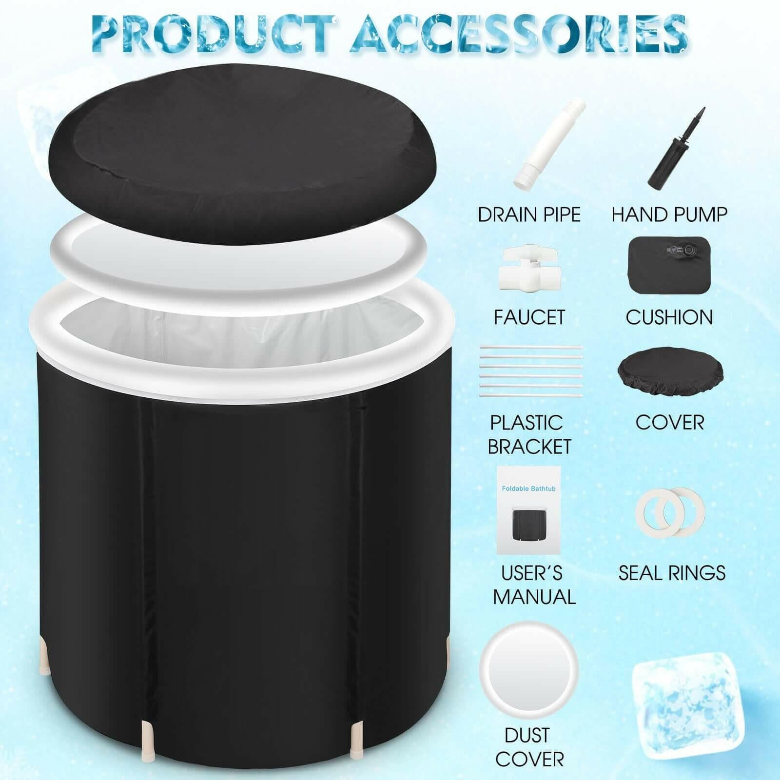 Foldable Ice Tub for Recovery - Outdoor & Portable