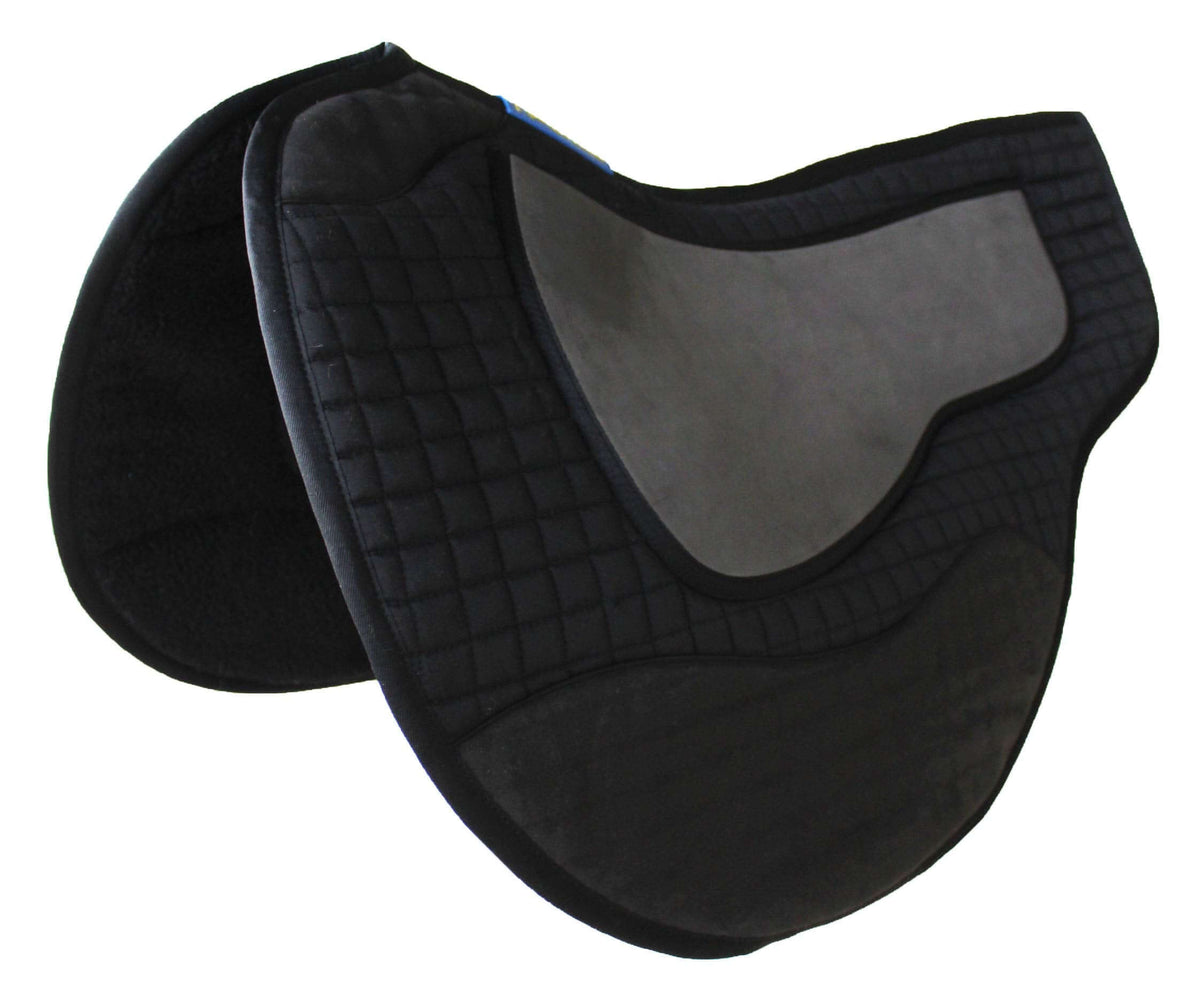 Black Quilted Contoured Western Saddle Pad - 39185BK
