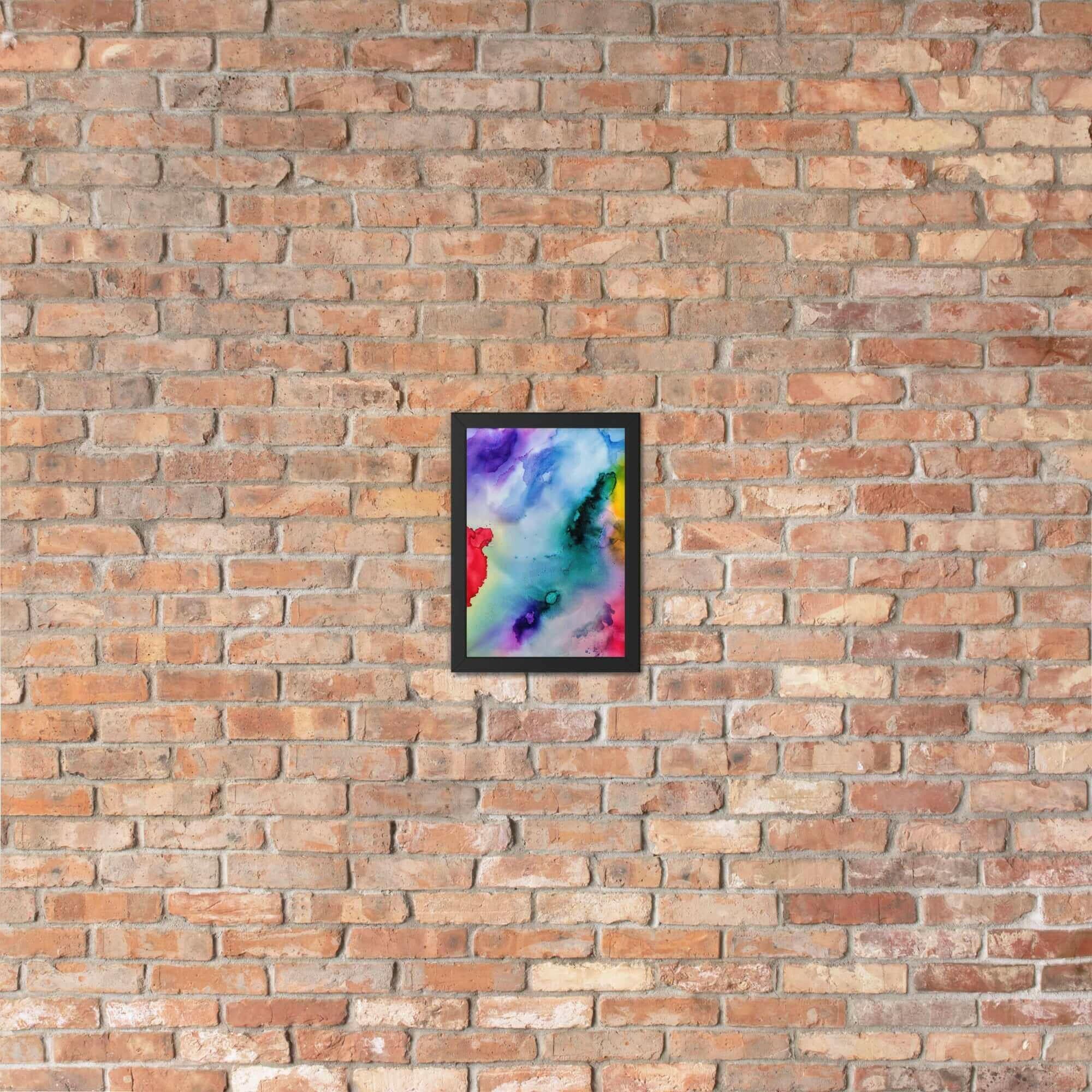 Abstract Framed matte paper poster