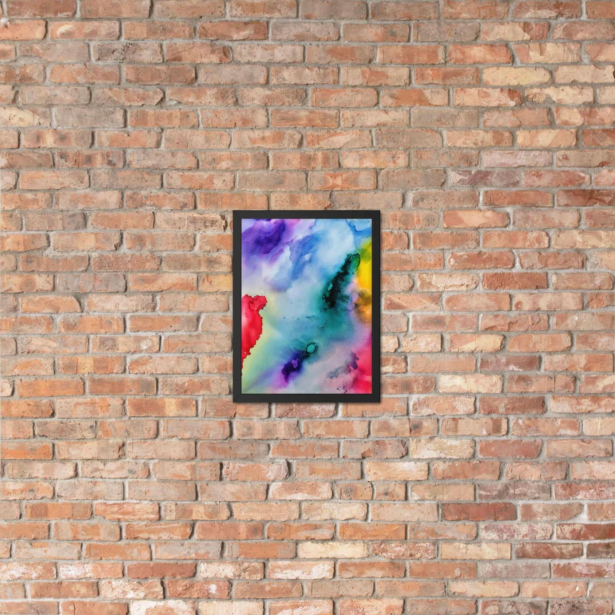 Abstract Framed matte paper poster