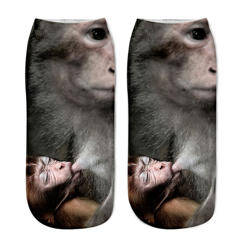 Cute Cat Series 3D Digital Print Socks for Kids