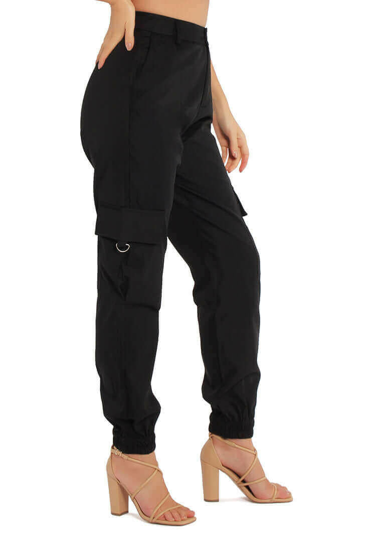 high waist cargo pants
