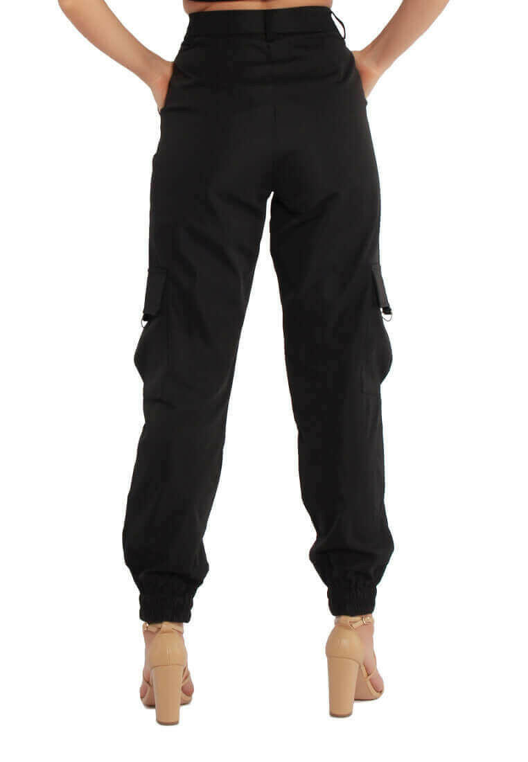 high waist cargo pants