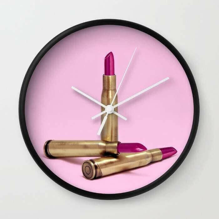 LIPSTICK BULLET Wall clock