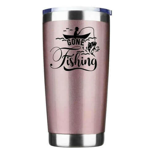 Gone Fishing 20oz Insulated Vacuum Sealed Tumbler