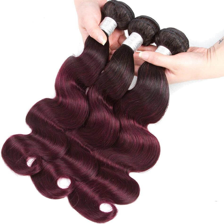 BeuMax 1B/99J Body Wave Hair Bundles & Closures