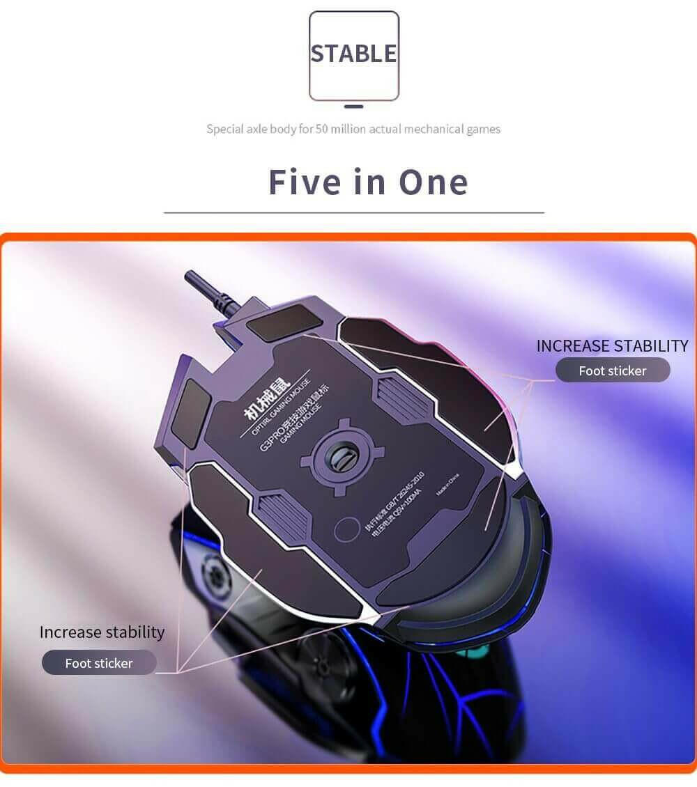 Dragon X1Z Mechanical Gaming Keyboard Mouse Set with Gaming