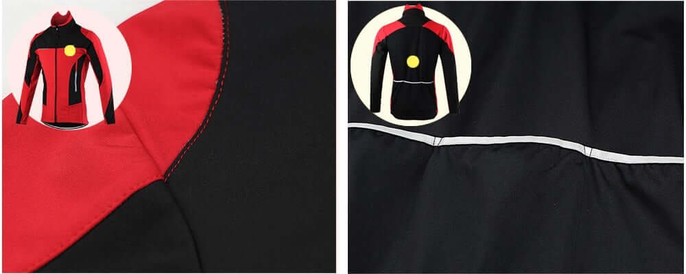 Men Winter Cycling Jacket Set Windproof Waterproof Thermal Sportswear