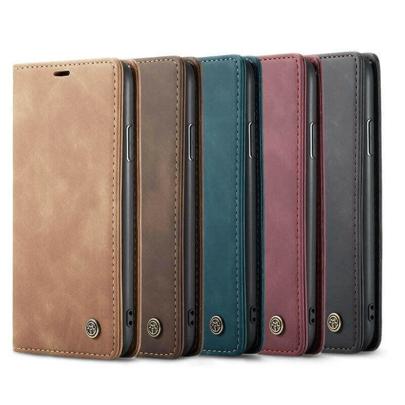 Luxury Magnetic Flip Wallet Case for iPhone 7, 8, X, 11, 12, 13