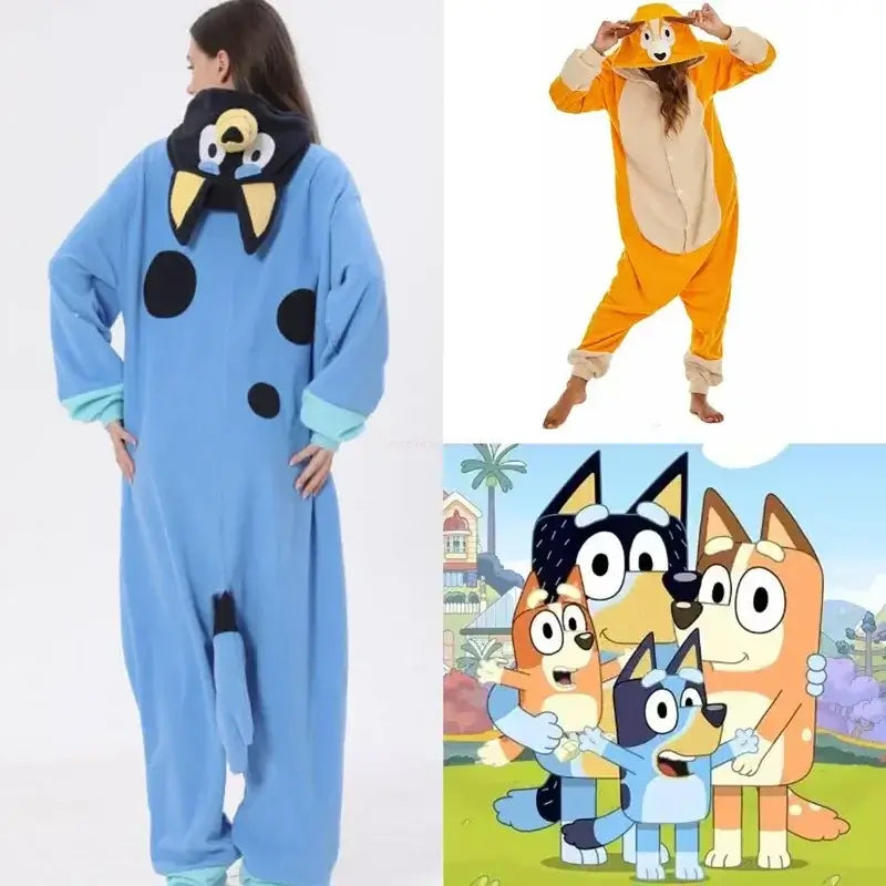 Bluey Adult And Children'S Cartoon One-Piece Pajamas Bingo