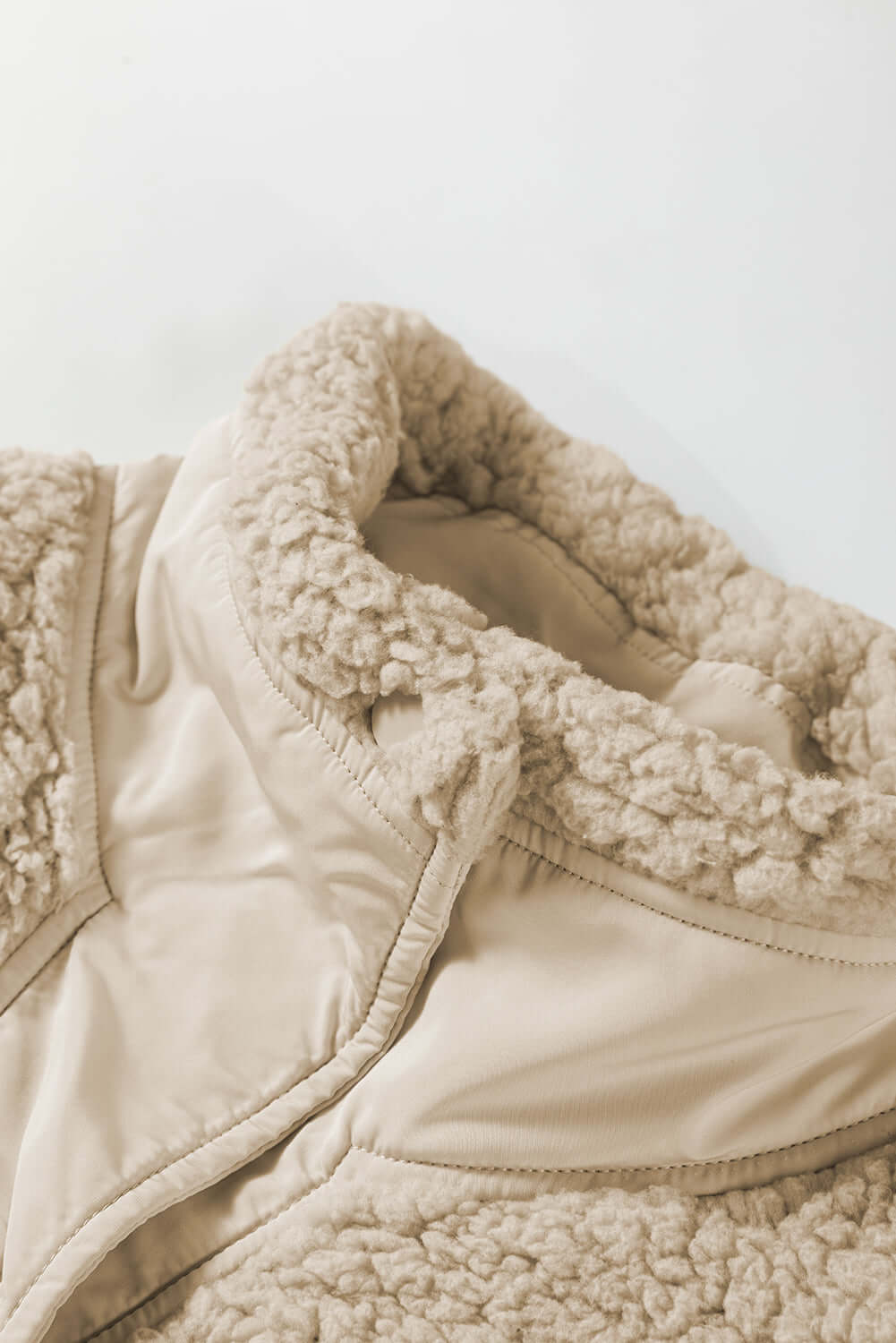 Solid Fleece Snap Button Side Tie Vest