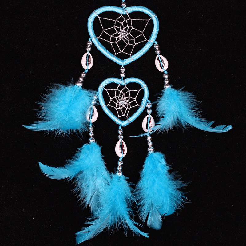 Heart-Shaped Dream Catcher with Feathers