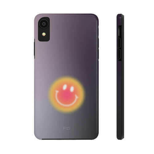Smiley Face Tough Case - Best iPhone Case with Wireless Charging