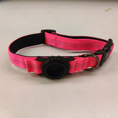 Reflective Dog Collar with Apple AirTag Holder