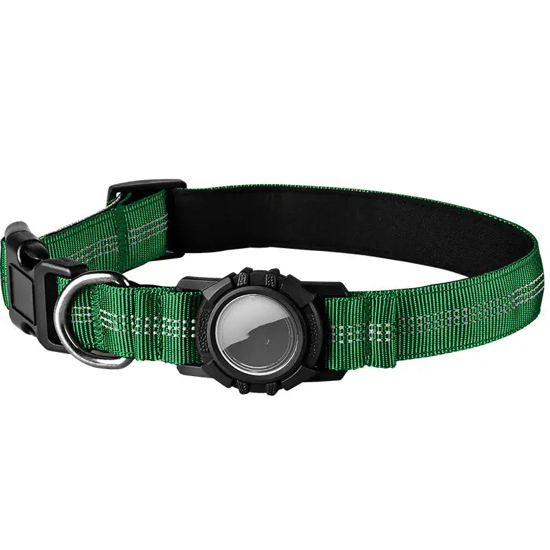 Reflective Dog Collar with Apple AirTag Holder