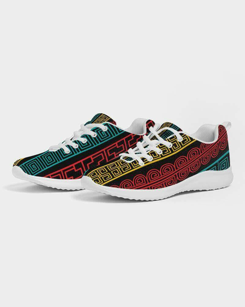 multicolor low top canvas running shoes