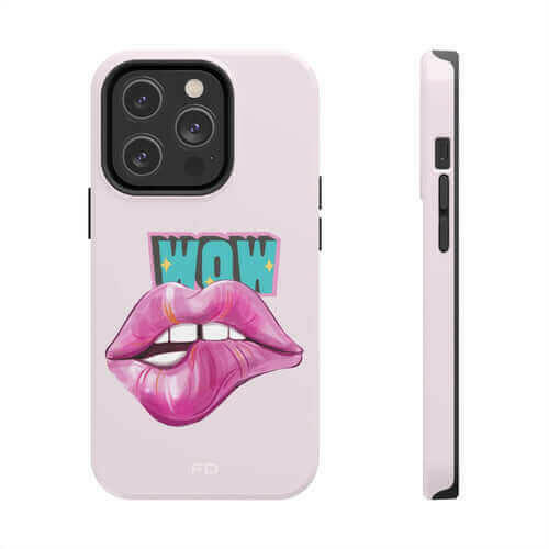 Sexy Lips Tough Case for iPhone with Wireless Charging.