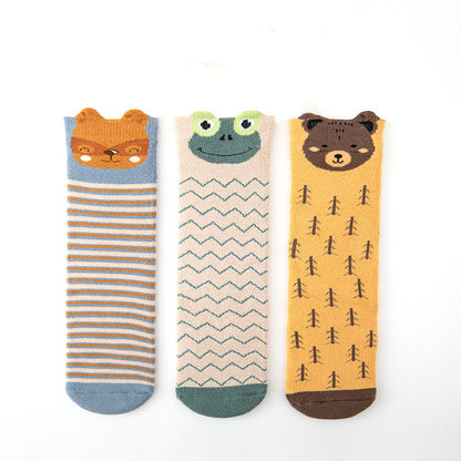 3D Cartoon Animal Socks for Kids - Autumn &amp; Winter